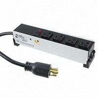 1589H4C1 by Hammond Manufacturing - POWER STRIP 11"" 20A 4OUT 6'CR