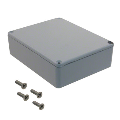 1590BBLG by Hammond Manufacturing - BOX ALUM GRAY 4.71""L X 3.7""W