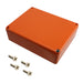 1590BBOR by Hammond Manufacturing - BOX ALUM ORANGE 4.71""L X 3.7""W