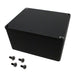 1590CEBK by Hammond Manufacturing - BOX ALUM BLACK 4.740""L X 3.953""W