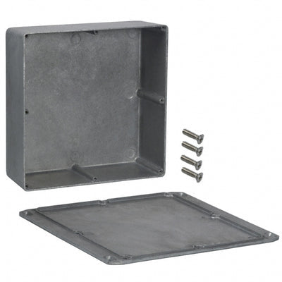 1590FFL by Hammond Manufacturing - BOX ALUM UNPTD 7.402""L X 7.402""W
