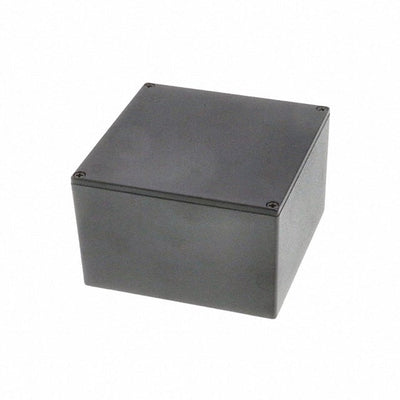 1590VFBK by Hammond Manufacturing - BOX ALUM BLACK 4.724""L X 4.724""W