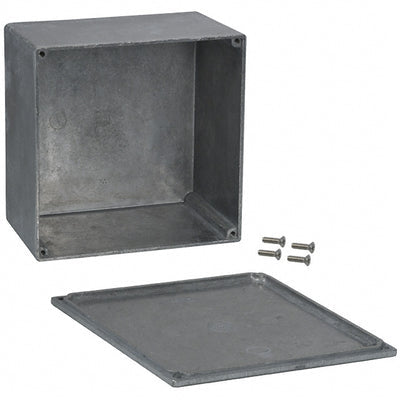 1590K by Hammond Manufacturing - BOX ALUM UNPTD 4.921""L X 4.921""W