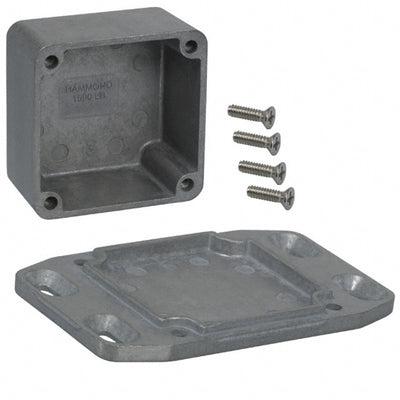 1590LBFL by Hammond Manufacturing - BOX ALUM UNPTD 1.988""L X 1.988""W