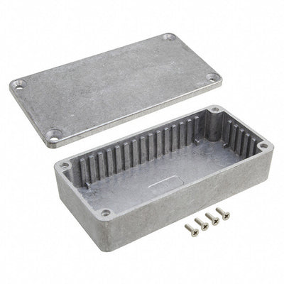 1590L by Hammond Manufacturing - BOX ALUM UNPTD 3.976""L X 1.969""W