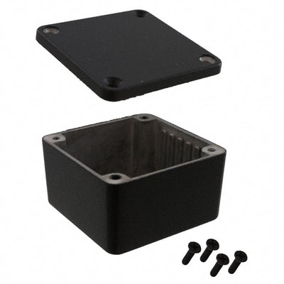 1590MMBK by Hammond Manufacturing - BOX ALUM BLACK 1.970""L X 1.970""W