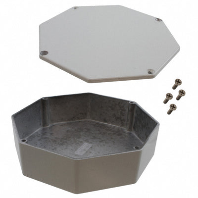 1590STPCLG by Hammond Manufacturing - BOX ALUM GRAY 5.23""L X 5.23""W