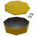 1590STPCYL by Hammond Manufacturing - BOX ALUM YELLOW 5.23""L X 5.23""W