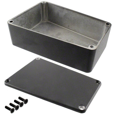 1590TRPBBK by Hammond Manufacturing - BOX ALUM BLACK 4.409""L X 3.109""W