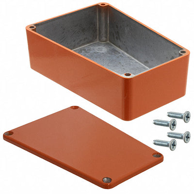 1590TRPBOR by Hammond Manufacturing - BOX ALUM ORANGE 4.41""L X 3.11""W
