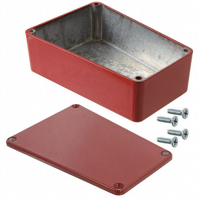 1590TRPBRD by Hammond Manufacturing - BOX ALUM RED 4.41""L X 3.11""W