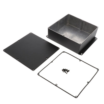 1590WFFBK by Hammond Manufacturing - BOX ALUM BLACK 7.402""L X 7.402""W