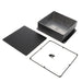 1590WFFBK by Hammond Manufacturing - BOX ALUM BLACK 7.402""L X 7.402""W