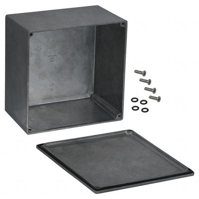 1590WK by Hammond Manufacturing - BOX ALUM UNPTD 4.921""L X 4.921""W