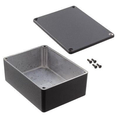 1590WSBK by Hammond Manufacturing - BOX ALUM BLACK 4.335""L X 3.232""W