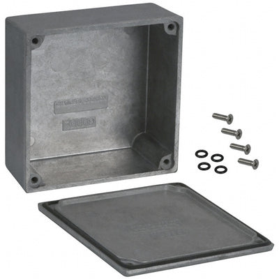 1590WY by Hammond Manufacturing - BOX ALUM UNPTD 3.622""L X 3.622""W