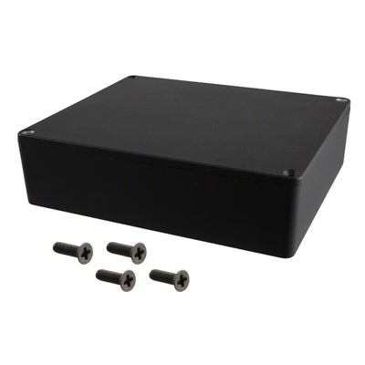 1590XXBK by Hammond Manufacturing - BOX ALUM BLACK 5.717""L X 4.772""W