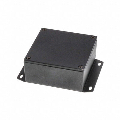 1590YFBK by Hammond Manufacturing - BOX ALUM BLACK 3.622""L X 3.622""W