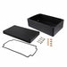 1590Z162BK by Hammond Manufacturing - BOX ALUM BLK 10.236""L X 6.299""W