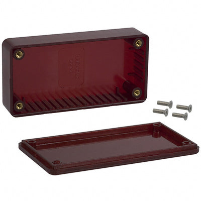 1591ATRD by Hammond Manufacturing - BOX PLAS RED 3.937""L X 1.969""W