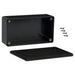 1591CBK by Hammond Manufacturing - BOX ABS BLACK 4.724""L X 2.559""W