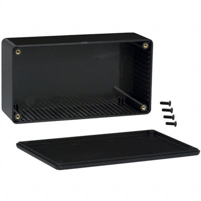 1591DBK by Hammond Manufacturing - BOX ABS BLACK 5.906""L X 3.150""W