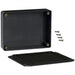1591GFLBK by Hammond Manufacturing - BOX ABS BLACK 4.744""L X 3.685""W