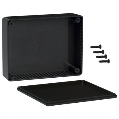1591GSBK by Hammond Manufacturing - BOX PLAS BLK 4.744""L X 3.685""W