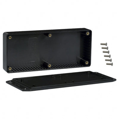1591HFLBK by Hammond Manufacturing - BOX ABS BLACK 6.524""L X 2.787""W