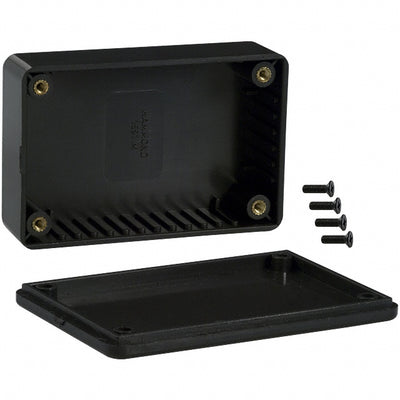 1591LBK by Hammond Manufacturing - BOX ABS BLACK 3.346""L X 2.205""W