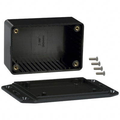 1591LFLBK by Hammond Manufacturing - BOX ABS BLACK 3.346""L X 2.205""W