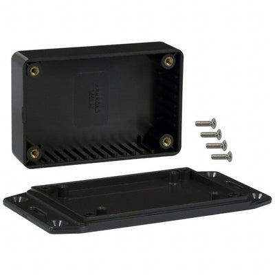 1591MFLBK by Hammond Manufacturing - BOX ABS BLACK 3.339""L X 2.205""W