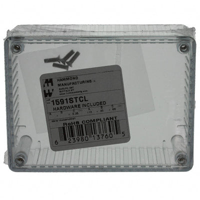 1591STCL by Hammond Manufacturing - BOX PLSTC TRN CLR 4.34""LX3.24""W
