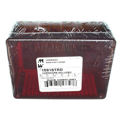 1591STRD by Hammond Manufacturing - BOX PLAS RED 4.335""L X 3.236""W