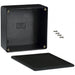 1591UBK by Hammond Manufacturing - BOX ABS BLACK 4.724""L X 4.724""W