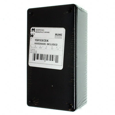 1591XXCBK by Hammond Manufacturing - BOX ABS BLACK 4.781""L X 2.636""W