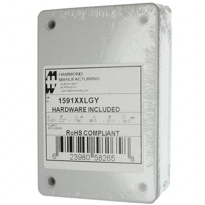 1591XXLGY by Hammond Manufacturing - BOX ABS GRAY 3.427""L X 2.279""W