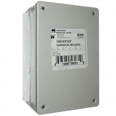 1591XXTGY by Hammond Manufacturing - BOX ABS GRAY 4.853""L X 3.278""W