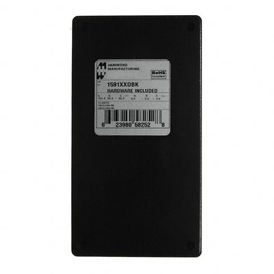 1591XXDBK by Hammond Manufacturing - BOX ABS BLACK 6.001""L X 3.245""W