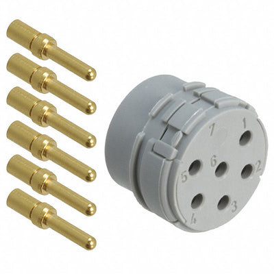 1593525 by Phoenix Contact - CONNECTOR MALE INSERT 6POS GOLD CRIMP