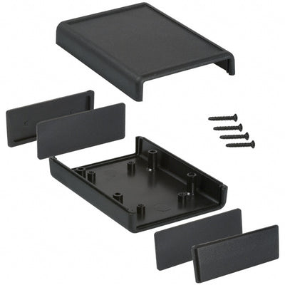1593LBK by Hammond Manufacturing - BOX ABS BLACK 3.631""L X 2.607""W