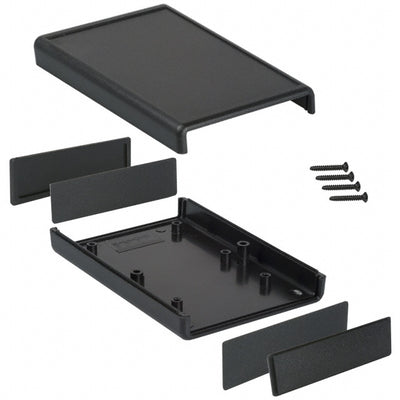 1593NBK by Hammond Manufacturing - BOX ABS BLACK 4.380""L X 2.953""W