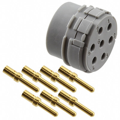 1594497 by Phoenix Contact - CONNECTOR MALE INSERT 7POS GOLD CRIMP