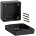 1594ABK by Hammond Manufacturing - BOX ABS BLACK 2.205""L X 2.205""W