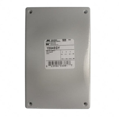1594EGY by Hammond Manufacturing - BOX ABS GRAY 6.575""L X 4.213""W