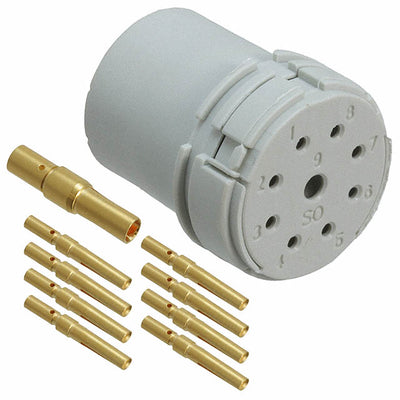 1596417 by Phoenix Contact - CONNECTOR FMALE INSERT 9P GOLD CRIMP