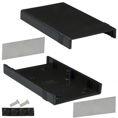 1598ABK by Hammond Manufacturing - BOX ABS BLACK 6.161""L X 3.677""W