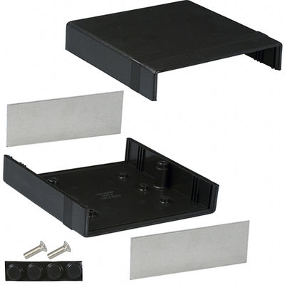 1598BBK by Hammond Manufacturing - BOX ABS BLACK 5.287""L X 5.323""W