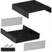 1598BBK by Hammond Manufacturing - BOX ABS BLACK 5.287""L X 5.323""W