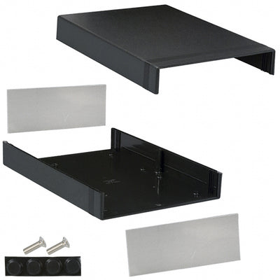 1598JBK by Hammond Manufacturing - BOX ABS BLACK 11.028""L X 7.854""W